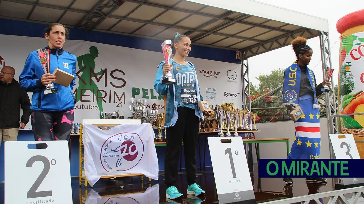 Atleta da terra no pódio dos 20 Kms de Almeirim