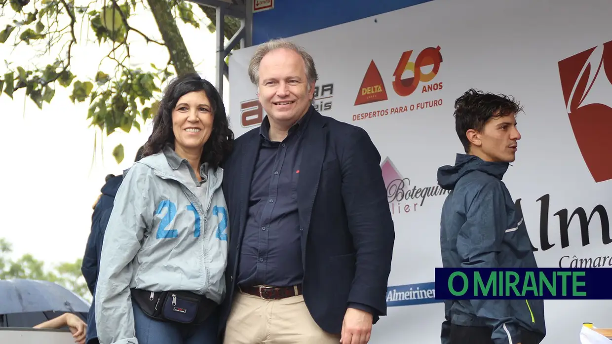 Atleta da terra no pódio dos 20 Kms de Almeirim