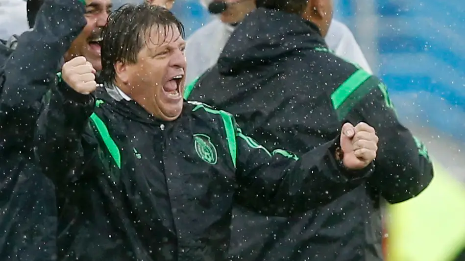 Num Mundial também dos selecionadores, destaque para o mexicano Miguel Herrera, o mais efusivo a festejar os golos do seu país.