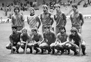 A seleção belga que alinhou no México'86