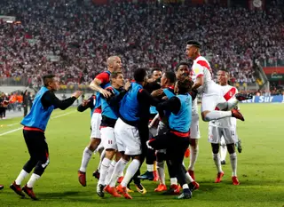 A seleção peruana só garantiu bilhete para o Rússia'2018 no play-off intercontinental, frente à Nova Zelândia