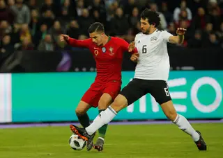 A seleção egípcia defrontou Portugal num jogo particular em março. A seleção nacional venceu por 2-1 mas só chegou ao triunfo com dois golos já para lá dos 90