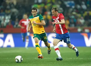 No África do Sul'2010, a Sérvia caiu na fase de grupos, atrás de Alemanha, Gana e Austrália