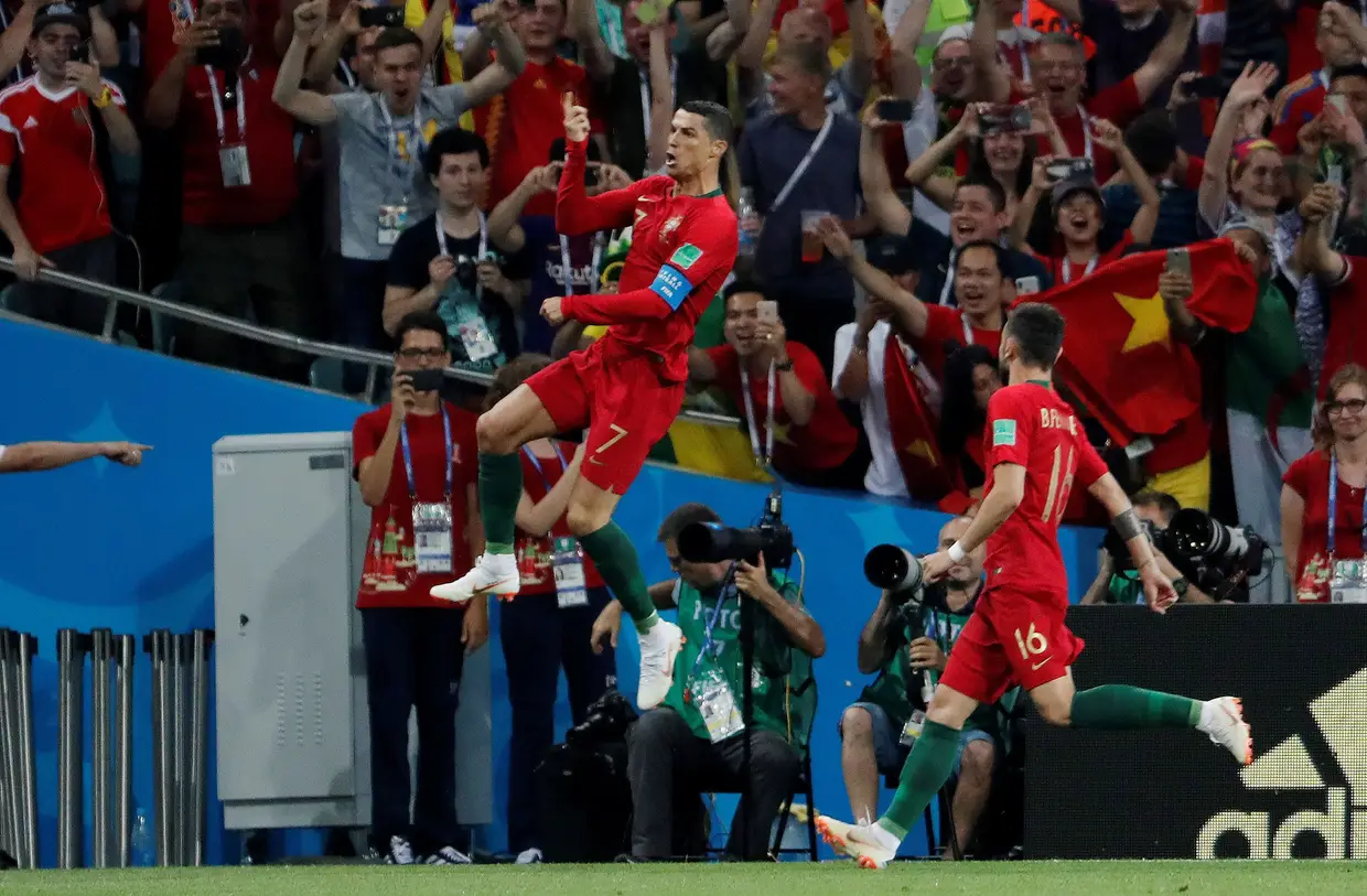 Ronaldo festeja o golo