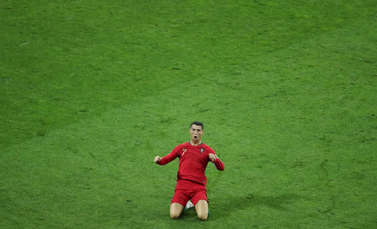 "Siiii" festeja Ronaldo