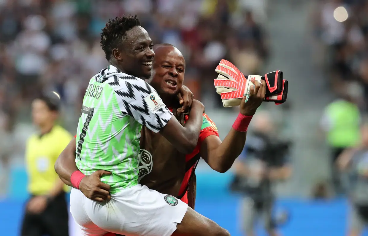 Nigerianos festejam a vitória