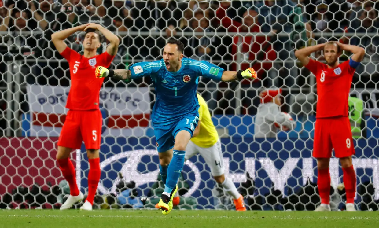 Colômbia 1-1 Inglaterra (3-4 gp)