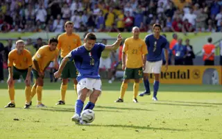 Totti marcou o golo da vitória contra a Austrália, em 2006, e colocou a Itália nos quartos-de-final do Mundial.