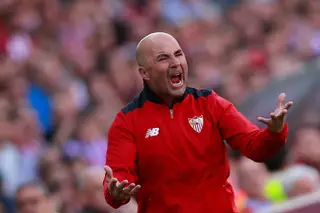 Jorge Sampaoli, treinador do Sevilla e apontando como sucessor de Edgardo Bauza
