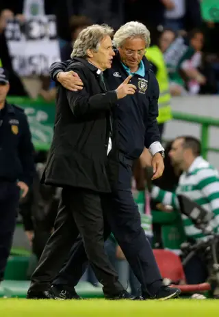 Jorge Jesus com Norton de Matos, em 2015/16