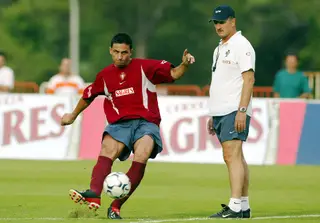 Na seleção, sob o comando de Scolari