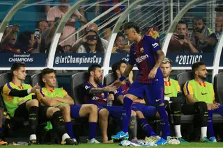 Neymar ainda partcipou na digressão que o Barcelona fez aos EUA, nesta pré-temporada