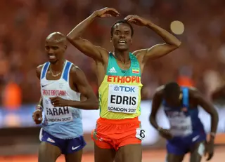 Muktar Edris fica para a história como o homem que conseguiu bater Mo Farah nos 5 mil metros, seis anos depois da última derrota