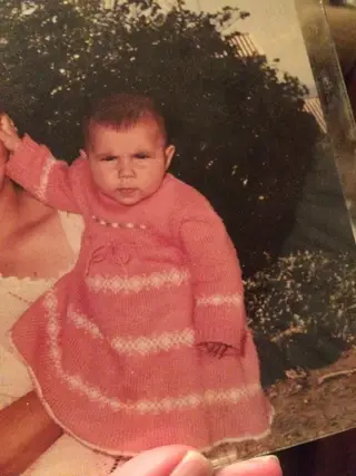Ana Borges em bebé