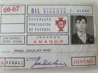 Cartão de jogador amador do Gil Vicente