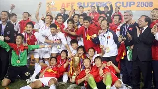 Com a equipa com que conquistou a Taça do Sudoeste Asiático