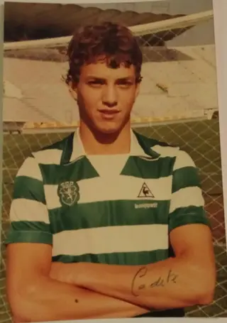 Nos primeiros anos de jogador do Sporting
