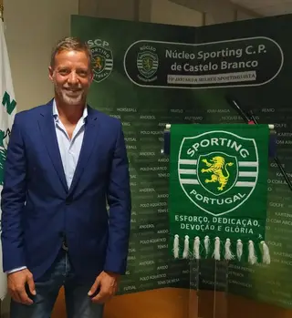 Recentemente Jorge Cadete esteve no Nucleo do Sporting em Castelo Branco