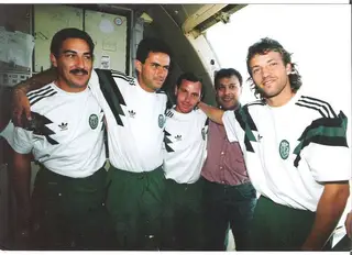 Cadete, à direita, com José Mourinho e outros elementos do Sporting