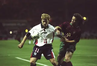 Num jogo da seleção nacional