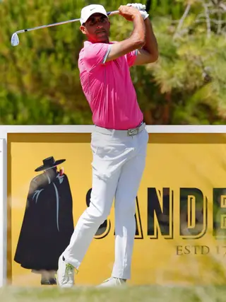 Ricardo a jogar golfe, o seu principal hóbi