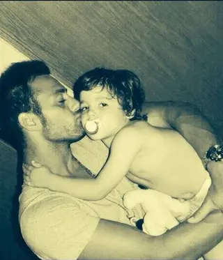Beto com o filho