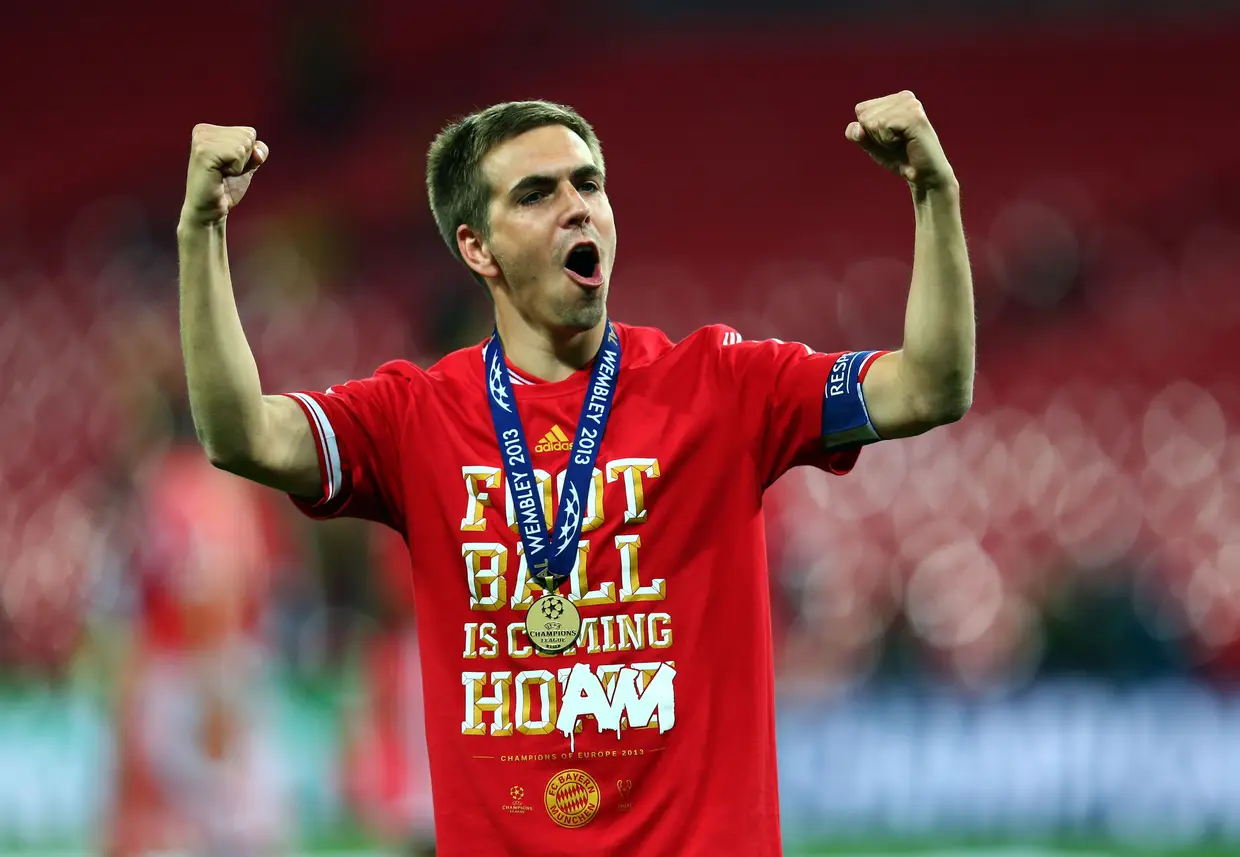 Philipp Lahm (ex-Bayern de Munique, agora retirado) esteve no melhor onze em 2006, 2008, 2012, 2013 e 2014