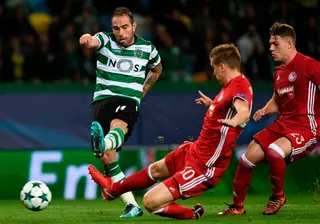 Bruno César voltou a marcar na Liga dos Campeões
