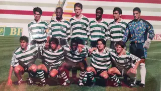 Boa Morte nos juniores do Sporting. É o segundo em pé, a contar da esquerda