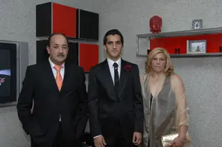 Custódio com os pais