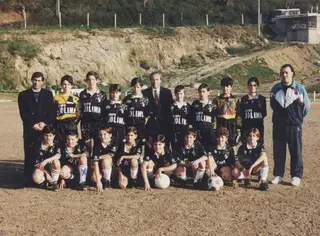 Custódio começou a jogar como guarda redes (segundo em cima à direita), aos nove anos, no V. Guimarães