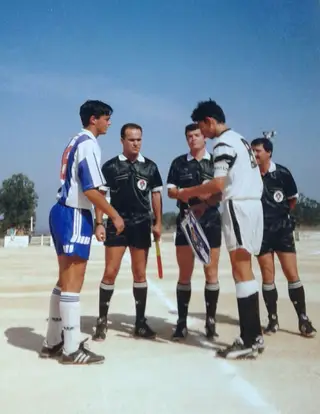 João Tomás como capitão da equipa do Oliveira do Bairro num jogo do campeonato nacional de juniores