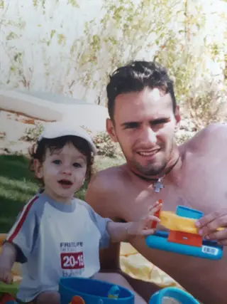 Ricardo Sousa com o filho mais velho, Afonso Sousa