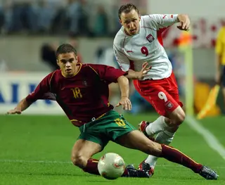 Frechaut em ação num jogo pela seleção nacional