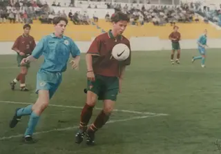 Cândido, à direita, na seleção de sub-15