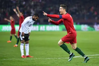Cristiano Ronaldo marcou os dois golos de Portugal frente ao Egito