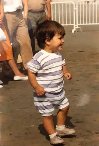 Carlos Saleiro quando deu os primeiros passos