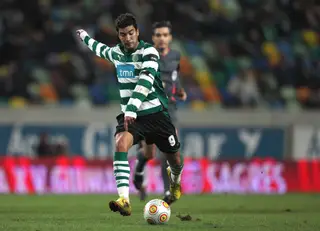 Carlos Saleiro durante um jogo da equipa principal do Sporting