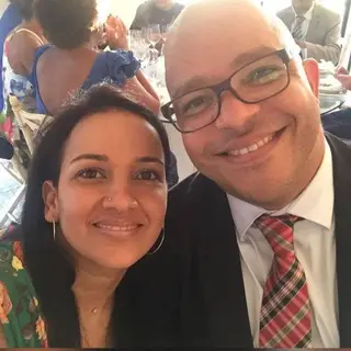 Edgar com a mulher