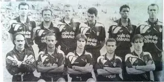 Marco Ferreira, o primeiro à direita em baixo, com a equipa do Tirsense