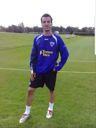 Marco já com as cores do Leicester City, de Inglaterra