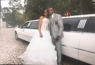 Semedo e Soraia no dia do casamento