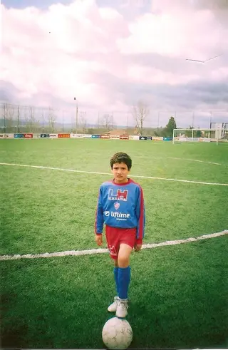 Rony com o equipamento da Associação Desportiva de Poiares