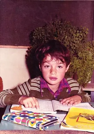 João Manuel Pinto na escola primária