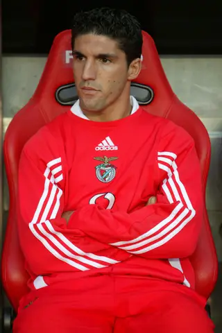 Bruno Aguiar no banco do Benfica