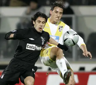 Geromel em 2005, na sua primeira temporada no V. Guimarães