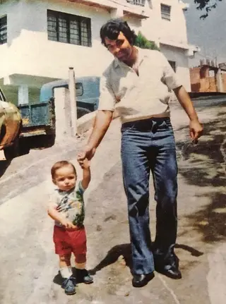 Danny com o pai, Carlos Jorge