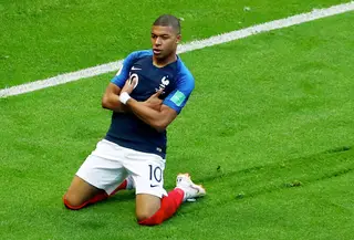 O jovem Mbappé, do PSG, tem sido a grande estrela francesa no Mundial 2018 Foto Pilar Olivares/Reuters