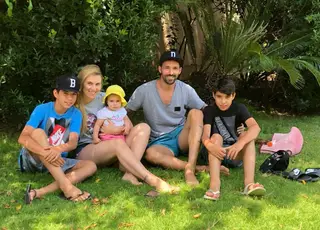Danny com a sua família