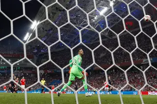 Cheryshev rematou e Subasic só conseguiu mesmo ficar a ver a bola a entrar